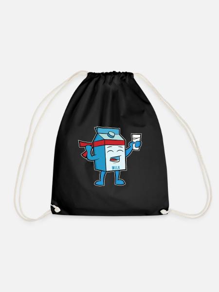 Milk Hero - Turnbeutel - Schwarz