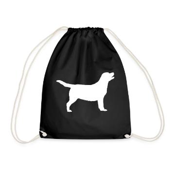 Labrador - Drawstring Bag - black - Front