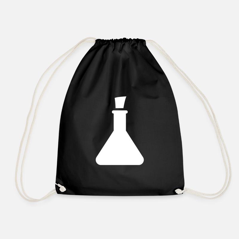 Halloween Test Tube - Drawstring Bag - black