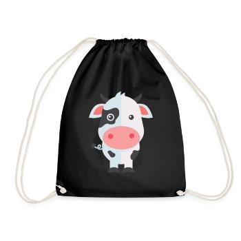 Animals Tiere Animal Print Nature 47 - Turnbeutel - Schwarz - Vorne