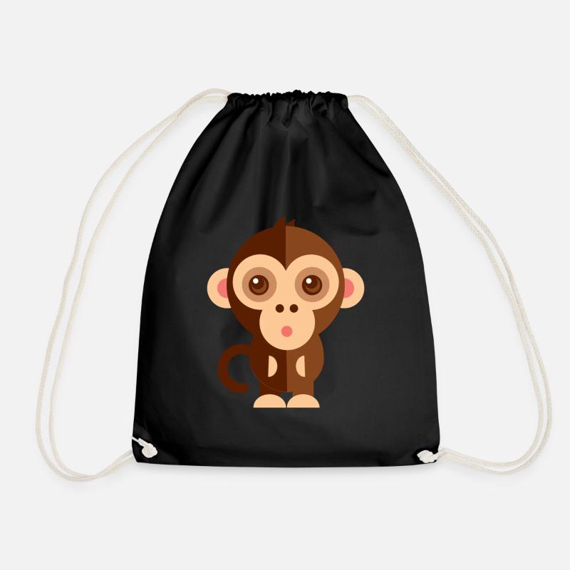 Animals Animals Animal Print Nature 32 - Drawstring Bag - black