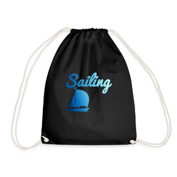 Sailing - Sailing - Drawstring Bag - black - Front