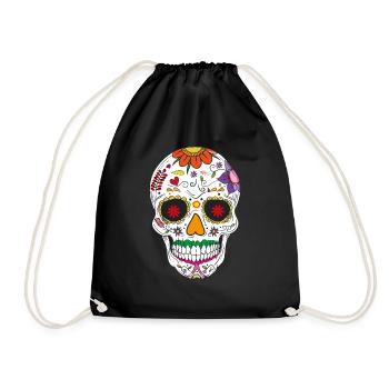 Skull - Turnbeutel - Schwarz - Vorne