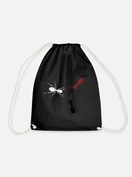 Insekten Ameisen Geschenk Ameise Insekt Tier Natur - Turnbeutel - Schwarz