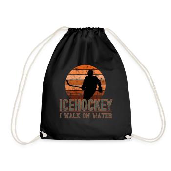 Cadeau de sport d'équipe de hockey - Sac de sport léger - noir - Devant