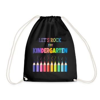 Éducatrice maternelle kindergarten - Sac de sport léger - noir - Devant
