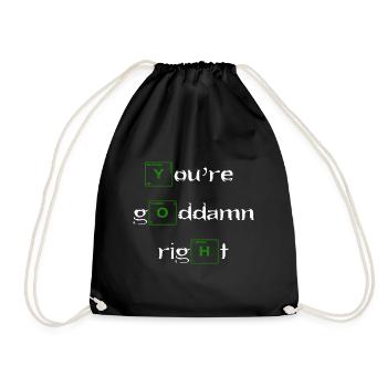 Walter White as Heisenberg - Drawstring Bag - black - Front