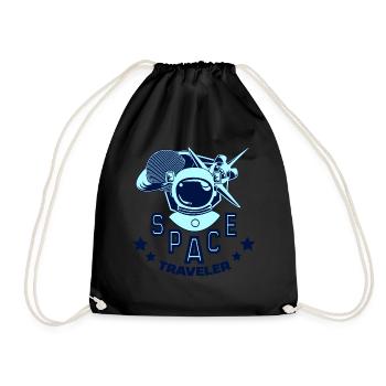 L’astronaute spatial monde ciel cosmos cadeau - Sac de sport léger - noir - Devant