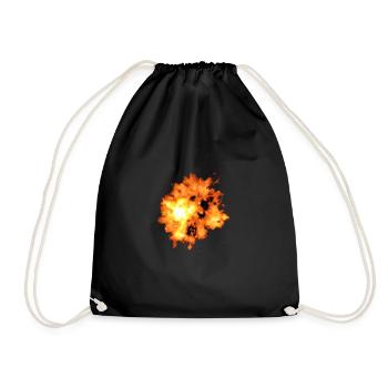 explosion - Drawstring Bag - black - Front