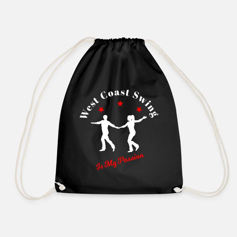 West Coast Swing Is My Passion WCS Tanzen Geschenk - Turnbeutel - Schwarz
