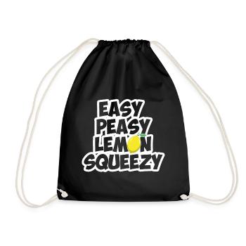 Easy peasy lemon squeezy - Gaming Spruch - Turnbeutel - Schwarz - Vorne