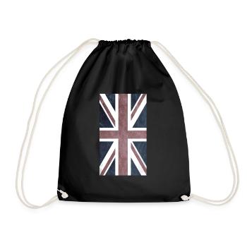 union jack - Turnbeutel - Schwarz - Vorne