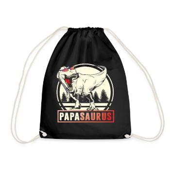 PAPASAURUS - Sac de sport léger - noir - Devant