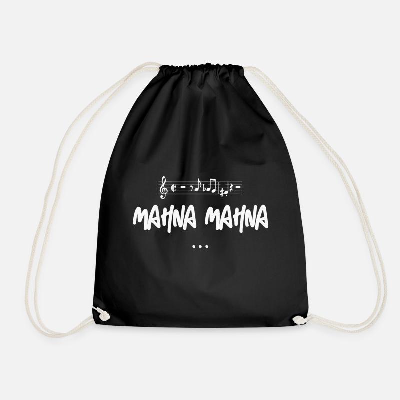 Mahna Mahna: Iconic Music Fun - Drawstring Bag - black
