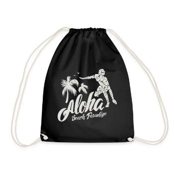 Beach Paradise - Drawstring Bag - black - Front