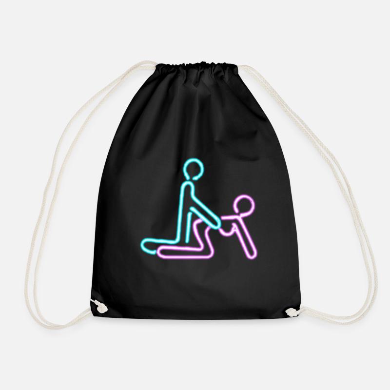 amour néon - Sac de sport léger - noir