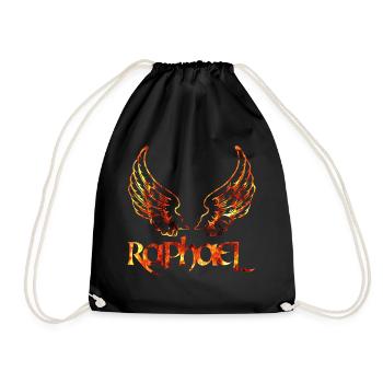erzengel raphael feuer - Turnbeutel - Schwarz - Vorne