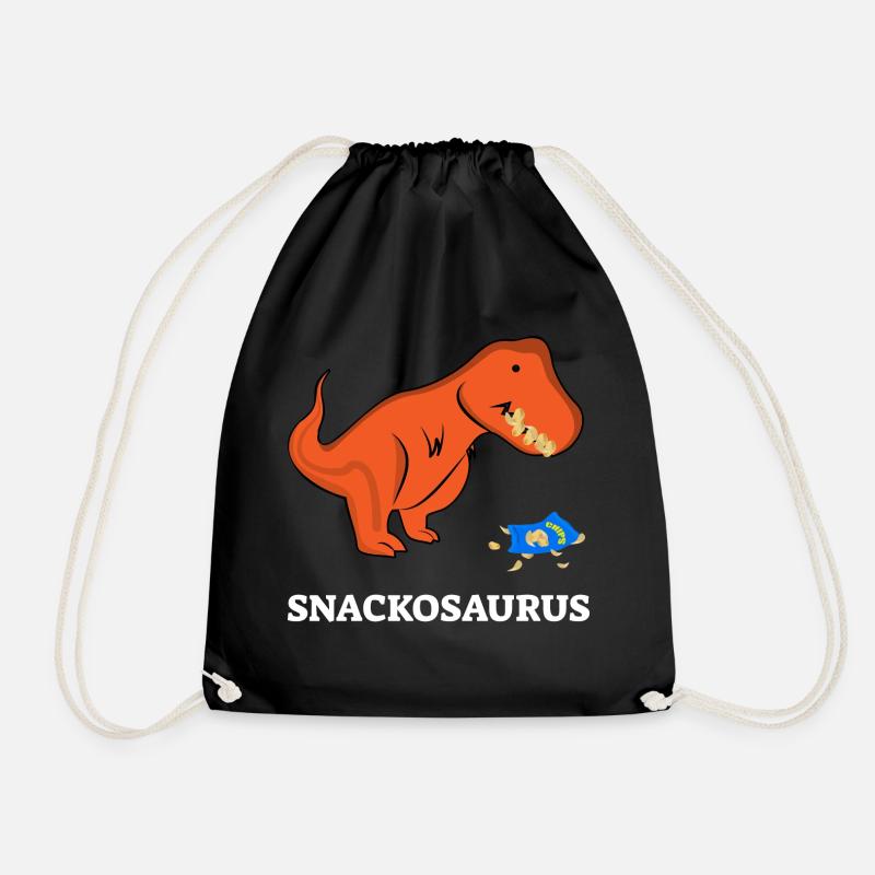 SNACKOSAURUS - Drawstring Bag - black