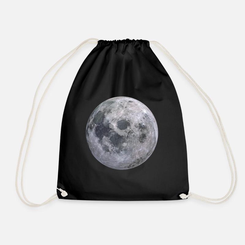 Mond - Turnbeutel - Schwarz
