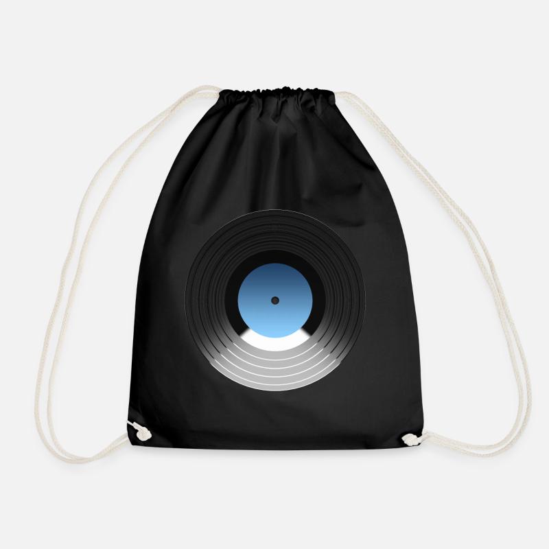 VINYL - Drawstring Bag - black
