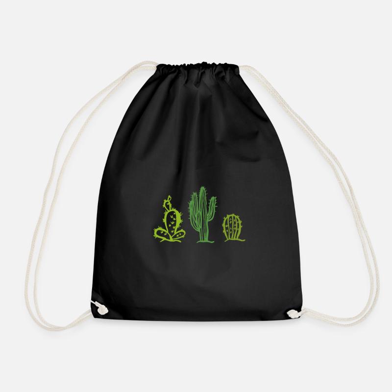 Les cactus - Sac de sport léger - noir