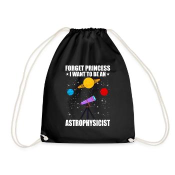 FORGET PRINCESS, JE VEUX ÊTRE CHEZ UN ASTROPHYSICIST - Sac de sport léger - noir - Devant