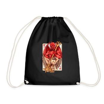 Angel and Devil / Angel & Devil - Drawstring Bag - black - Front