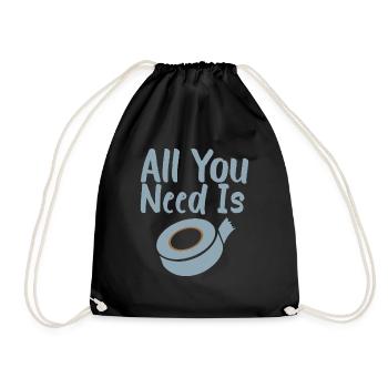 Duct Tape All you need is Duct Tape - Gift idea - Drawstring Bag - black - Front