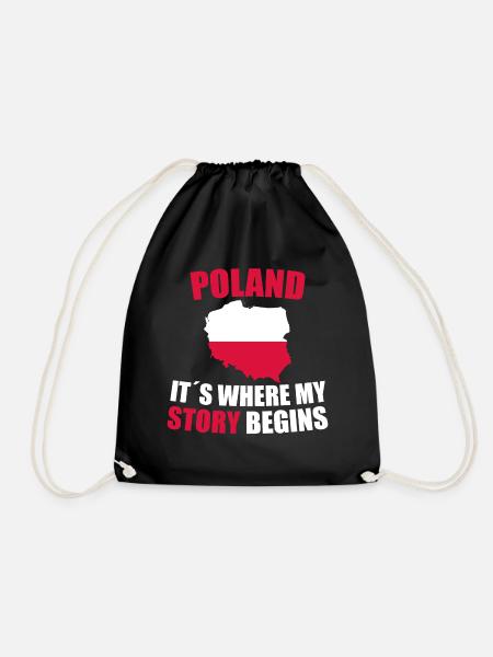 Pologne - Sac de sport léger - noir