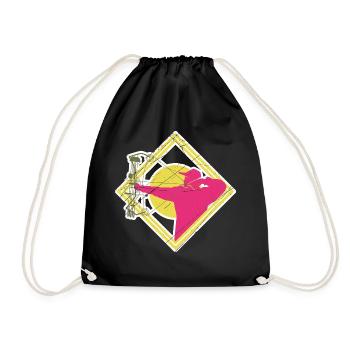 archer - Drawstring Bag - black - Front