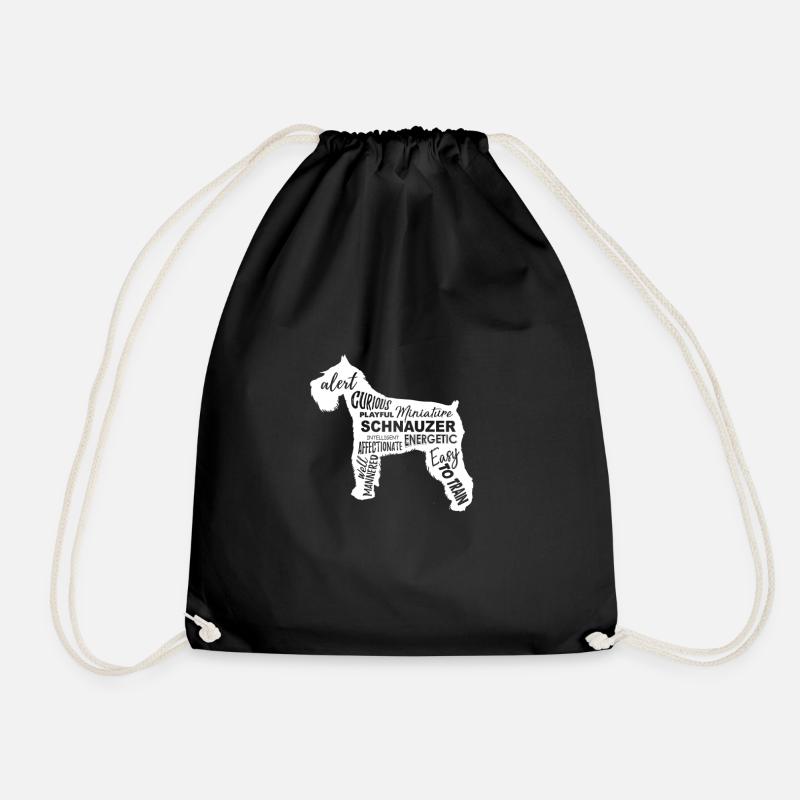 Schnauzer - Turnbeutel - Schwarz