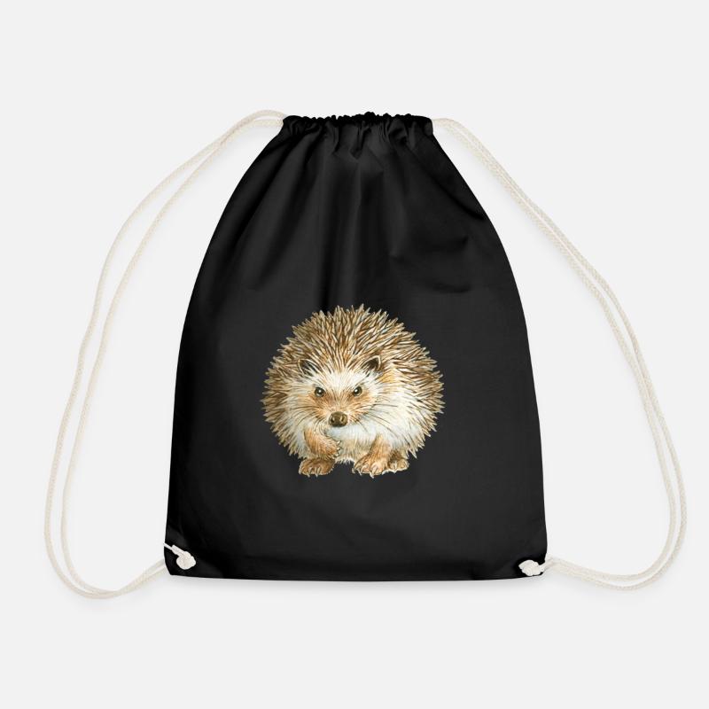 Hérisson en colère - Sac de sport léger - noir