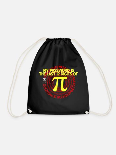 Pi Day - Turnbeutel - Schwarz