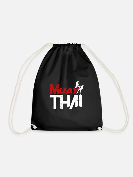 Muay Thai - Drawstring Bag - black