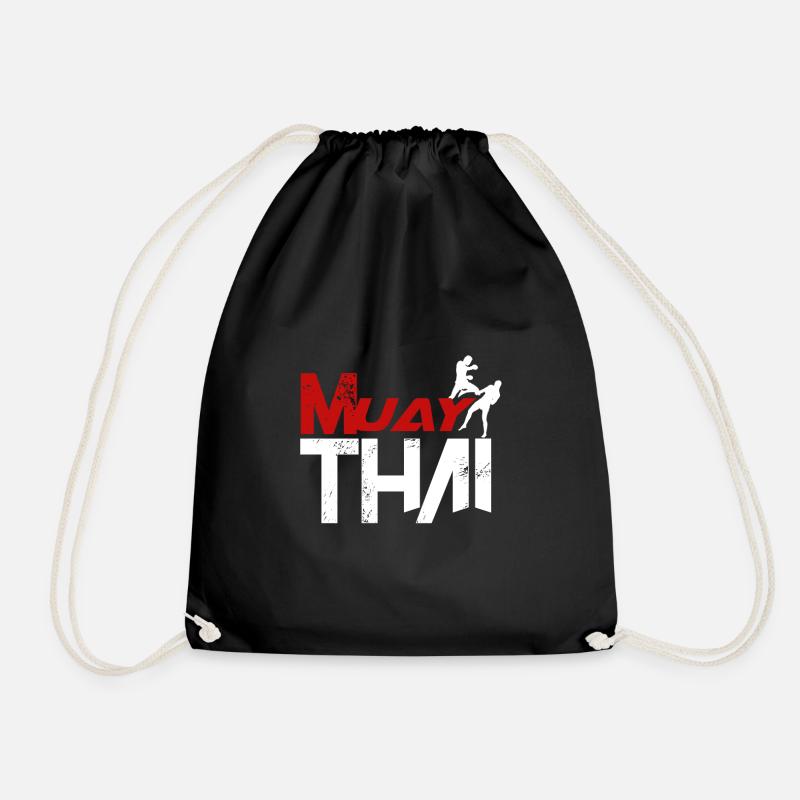 Muay Thai - Drawstring Bag - black
