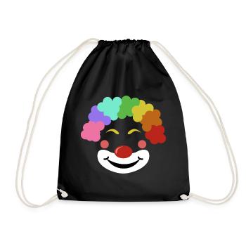Clown carnival costume gift carnival carnival - Drawstring Bag - black - Front