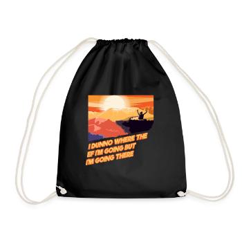 Randonnée vacances Bien-être Montagne Liberté Cadeau - Sac de sport léger - noir - Devant