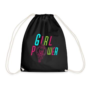 Girl Women Power Power Strength Venus Gift - Drawstring Bag - black - Front