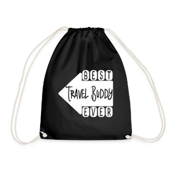 Meilleur Voyage Buddy Voyage Amis Vacances Cadeau - Sac de sport léger - noir - Devant