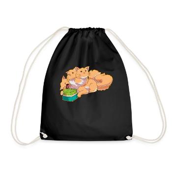 Cadeau moelleux Kerberos Chat Maine Coon - Sac de sport léger - noir - Devant