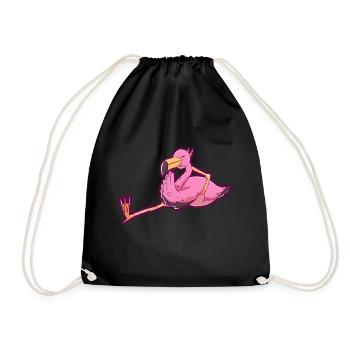Cadeau de maîtres de zoo oiseau Flamingo - Sac de sport léger - noir - Devant