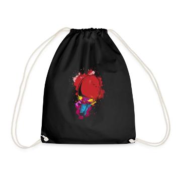 Cadeau de tennis de table Bat Art Colors - Sac de sport léger - noir - Devant