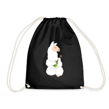 Lama - Drawstring Bag - black - Front