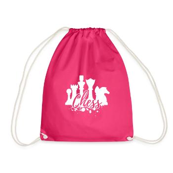 Schach - Turnbeutel - Fuchsia - Vorne