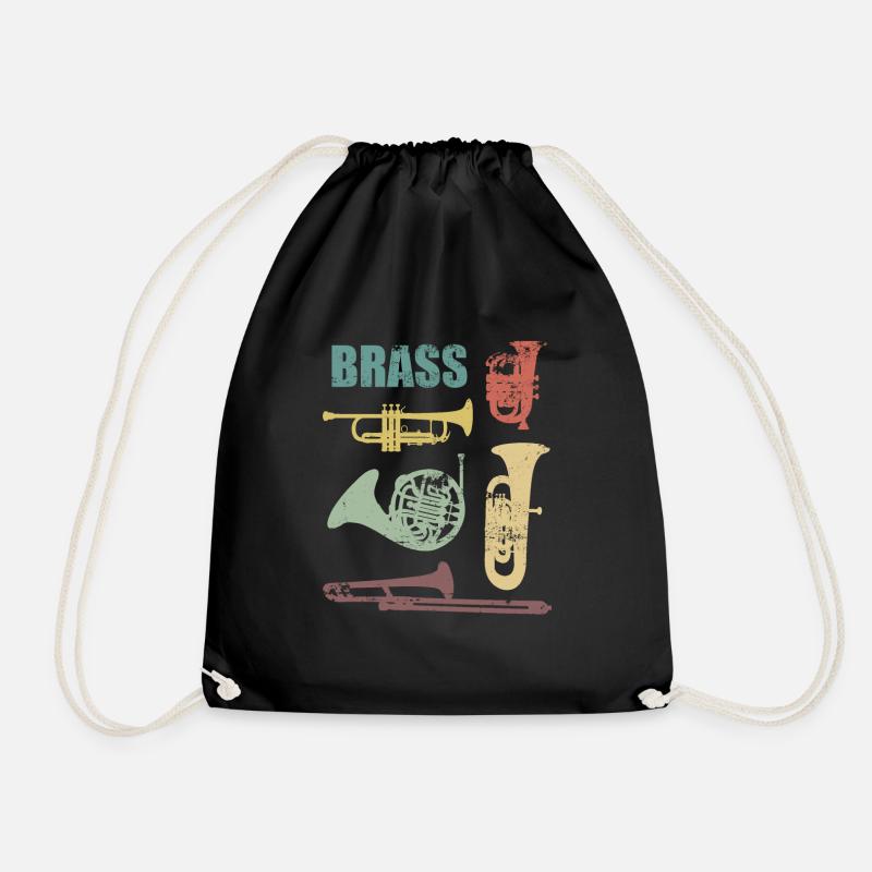 Blechblasinstrumente Brass Trompete Tuba Posaune - Turnbeutel - Schwarz