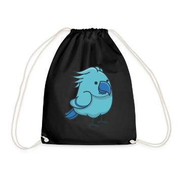 Perroquet Animal Cadeau Oiseau Cockatiel - Sac de sport léger - noir - Devant