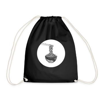 Cadeau de soupe de nouilles et de nouilles japonaises - Sac de sport léger - noir - Devant