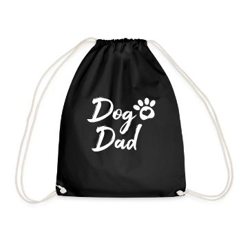 Dog Dad - Turnbeutel - Schwarz - Vorne
