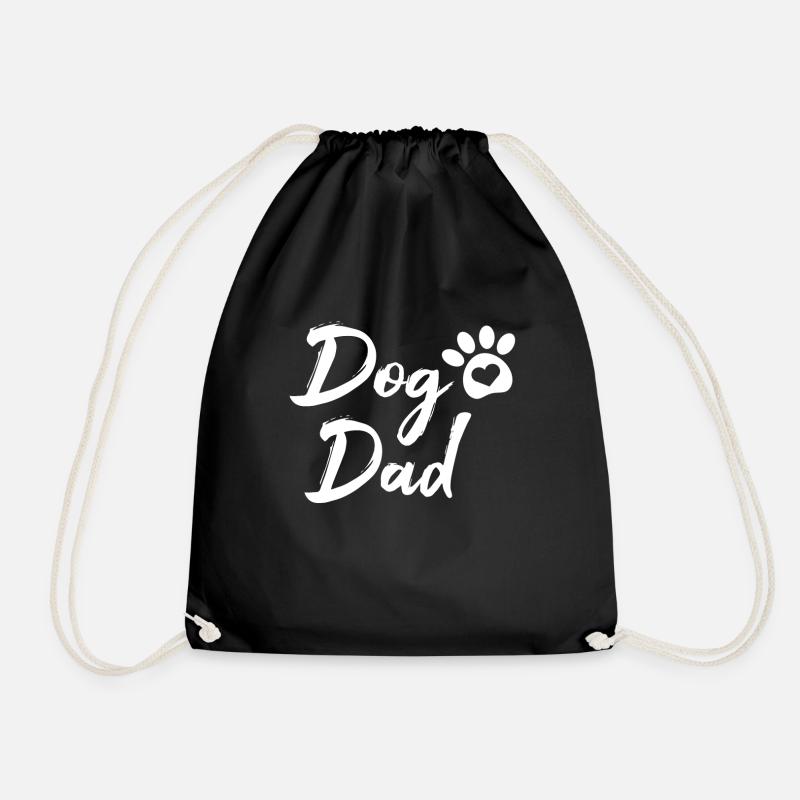 Dog Dad - Turnbeutel - Schwarz