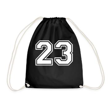 23 - Drawstring Bag - black - Front